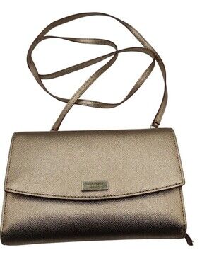 kate spade laurel way winni crossbody wallet purse sparkling golden pink